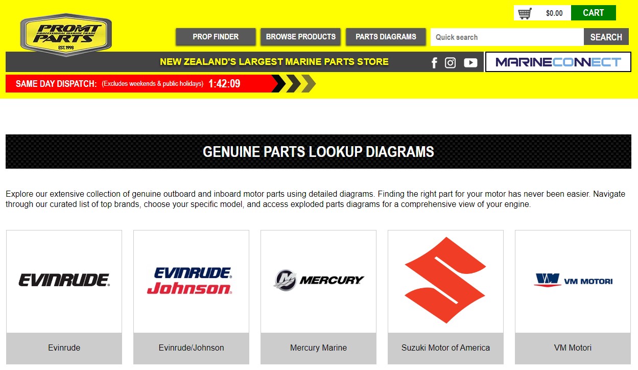 Engine part lookup diagrams