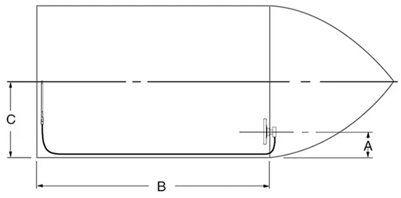 Where to measure a new steering cable