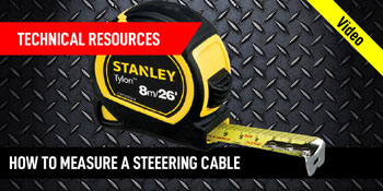 How to measure steering cable