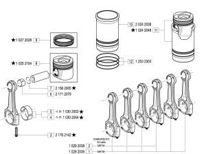 VM Motori MR700 Connecting Rod and Piston