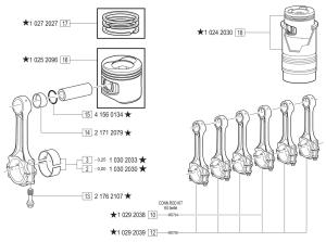 VM Motori MD700 Connecting Rod & Piston