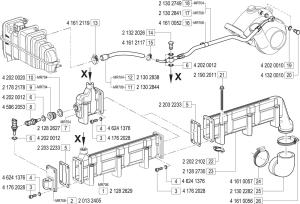 VM Motori MR700 Coolant Manifold Strip