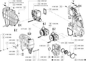 VM Motori MR700 Cooling System Components