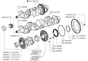 VM Motori MR700 Crankshaft