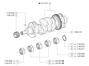 VM Motori MD704 Crankshaft