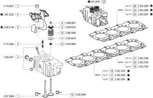 VM Motori MR700 Cylinder Head