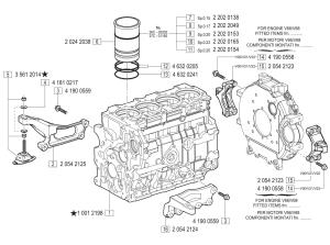 VM Motori MD704 Cylinder Block
