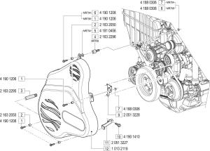 VM Motori MR700 Drive Belt Cover Inboard