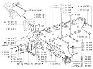 VM Motori MD700 Exhaust Manifold 2