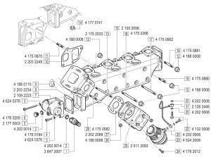 VM Motori MD704 Exhaust Manifold