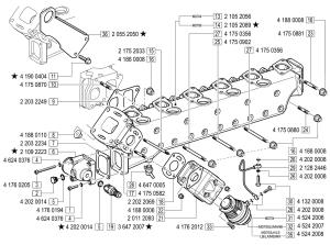 VM Motori MD700 Exhaust Manifold