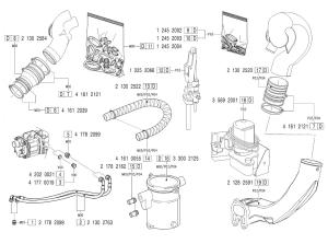 VM Motori MD704 Exhaust Pipes, Trim Pump, SeaWater Filter