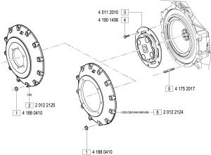 VM Motori MR700 Flywheel Housing Cover Inboard