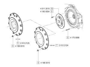 VM Motori MD704 Flywheel Housing Cover Inboard