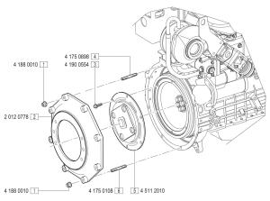 VM Motori MD700 Flywheel Housing Cover Inboard