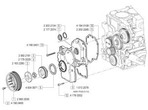 VM Motori MD704 Front Cover
