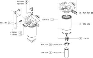 VM Motori MR504 Fuel Filter Assembly