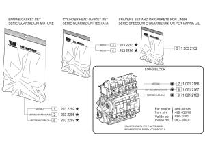VM Motori MD700 Gasket Sets