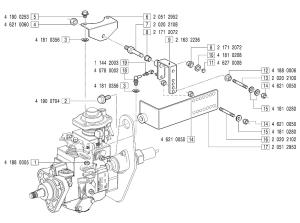 VM Motori MD700 Injection Pump Mounting