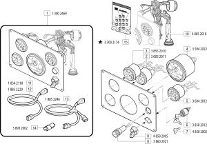 VM Motori MR504 Instrument Panel Fly Bridge