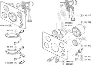 VM Motori MR700 Instrument Panel Fly Bridge