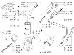 VM Motori MD700 Oil Filter & Oil Hoses