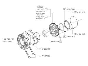 VM Motori MD704 Rear Oil Seal & Bearing Carrier