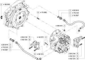 VM Motori MR504 Transmission Hoses and Components