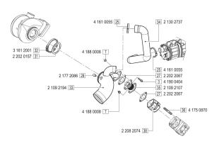 VM Motori MD704 Turbo Charger & Exhaust Elbow