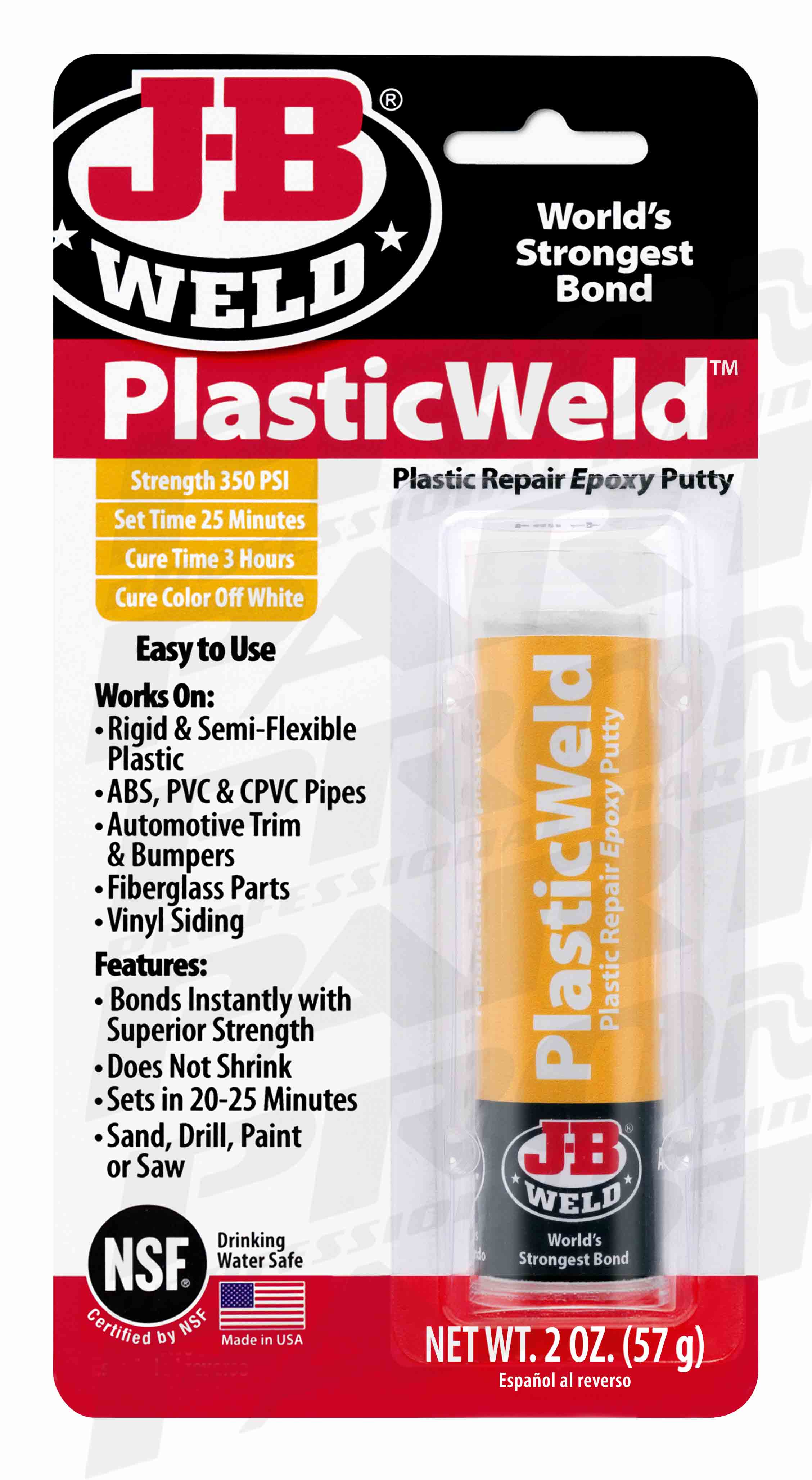 69 8237 | PLASTICWELD EPOXY PUTTY STICK 57GR | JB WELD | PROMT Parts