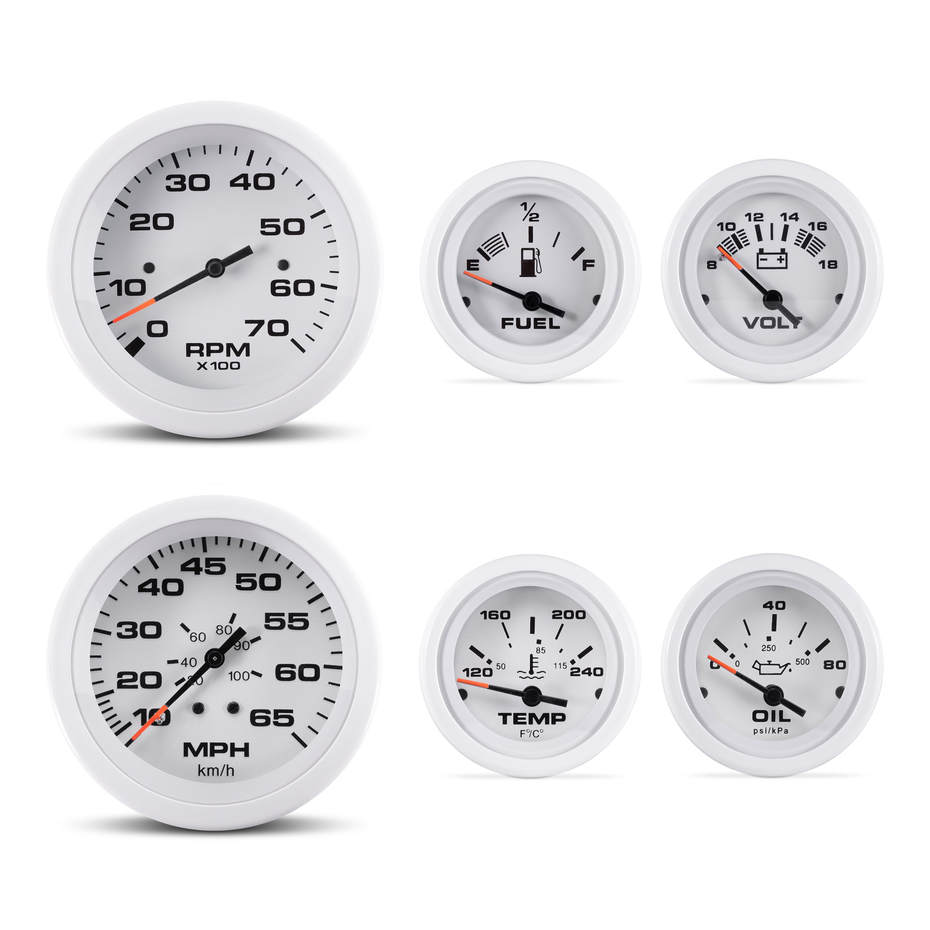 thumbnail image 2 of VeeThree Gauge Sets - Classic Dash 2 of 14